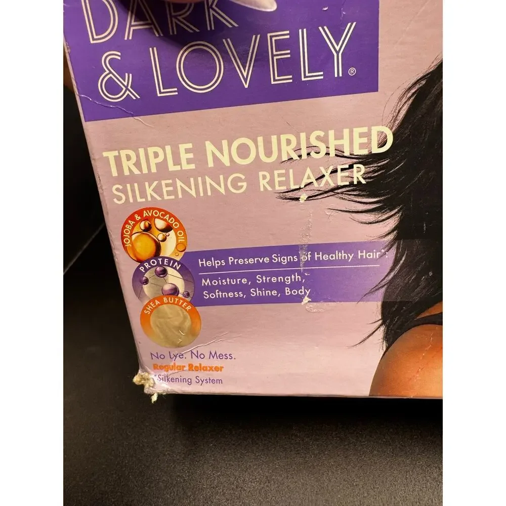 NWT Dark & Lovely Triple Nourishing Silkening Relaxer-1 application & 2retouches